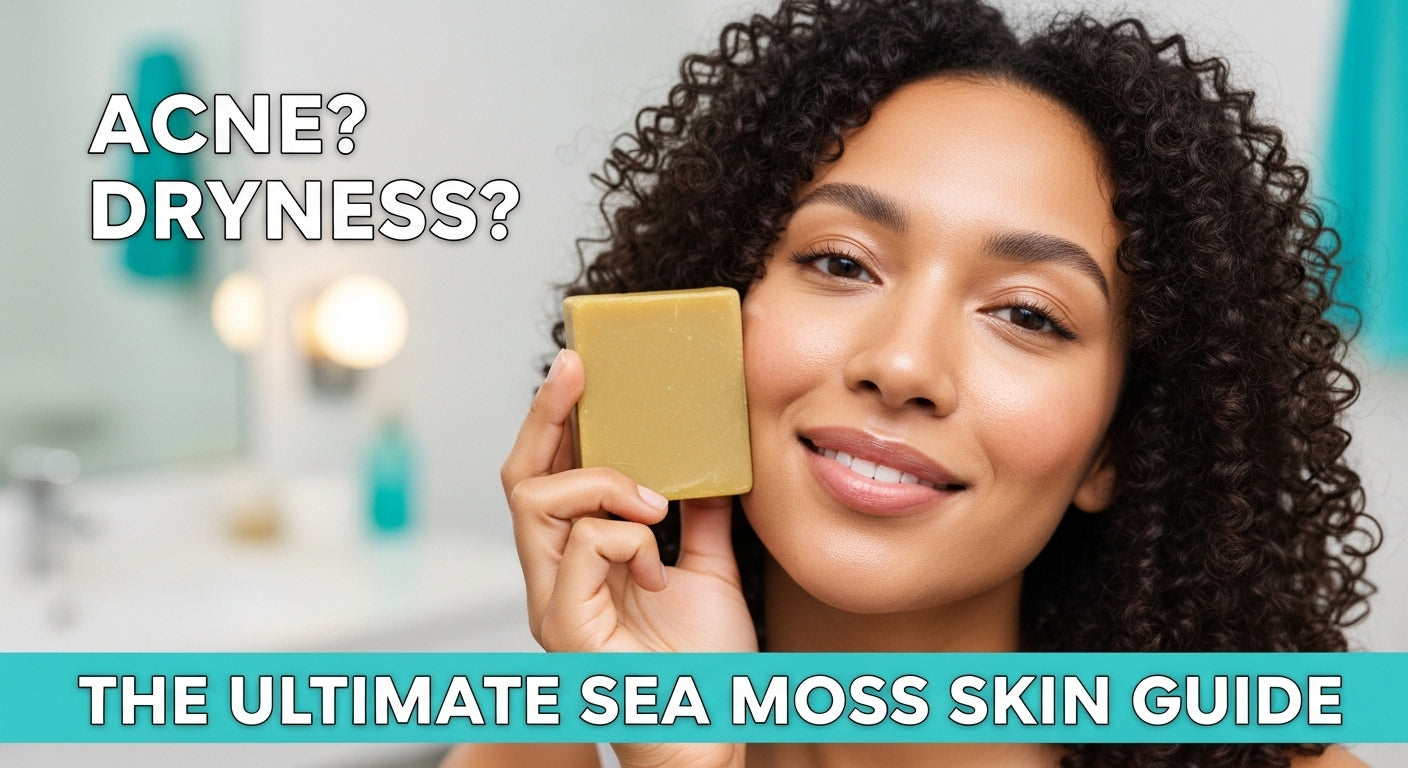Sea moss soap for face